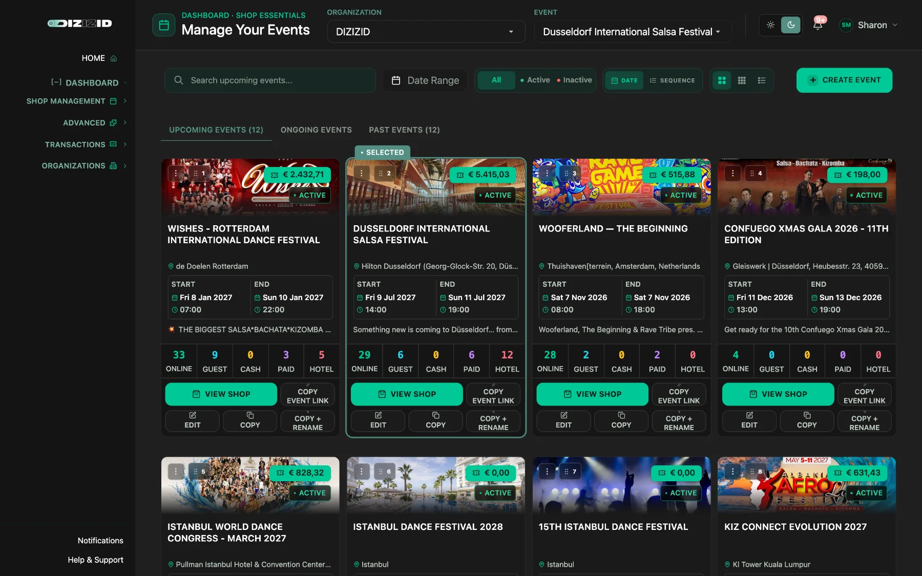 Manage Your Events