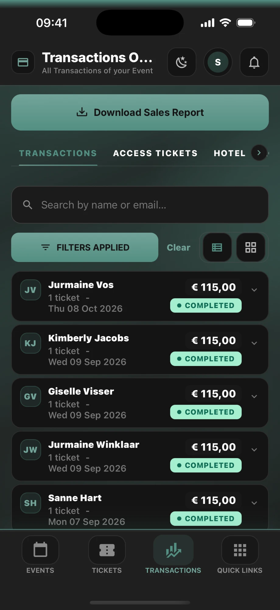 Transactions Overview